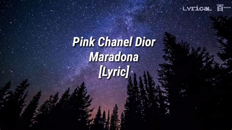 pink chanel dior|Pink Chanel Dior – Maradona Lyrics .